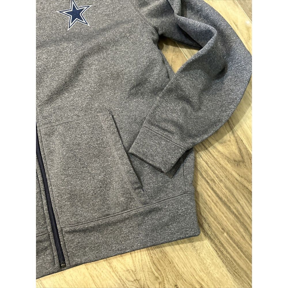 Dallas Cowboys NFL Pro Line Heavy Fleece Lined Blue Hoodie Men's M - Picture 3 of 8